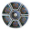 Tapasschaal mediterraan bord + kom + 6 schaaltjes Tunesisch keramiek 30cm
